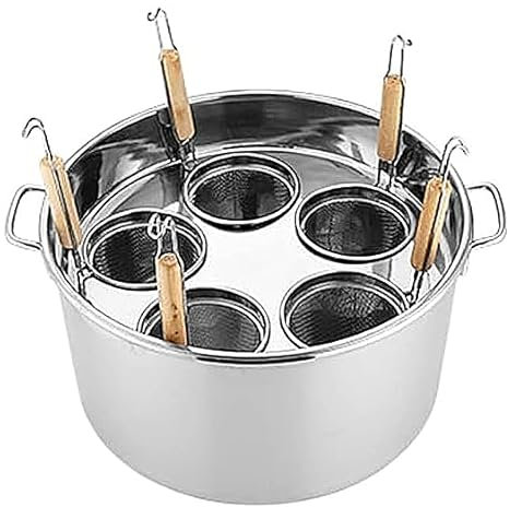 Cuoci Pasta Commerciale Cuocipasto per la pasta formato famiglia/Set di pentole per la cottura a vapore in acciaio inox con pentola per la pasta e cestello per la cottura a vapore con colino