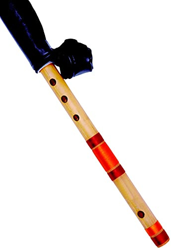 Craftopia musikalisk kombo flöjter E naturlig (15 tum) och EE (23 tum) bambu flöjt bansuri med flöjt bärväska fri