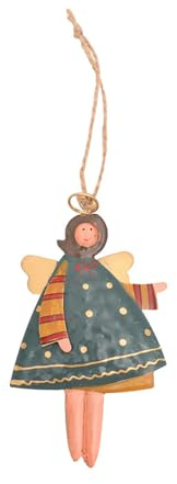 Weihnachtsbaum-Accessoire, Mädchen-Form, Anhänger, Willkommensschild, Dekoration, stilvolle Metallverzierung für Schaufenster