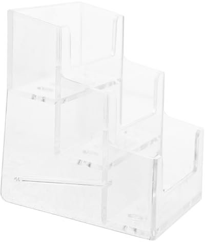 VILLFUL Visitenkartenhalter Organizer Transparenter Kartenständer Visitenkartenhalter Schreibtisch Karten-organizer Durchsichtiger Kartenbehälter Desktop Visitenkartenständer Display