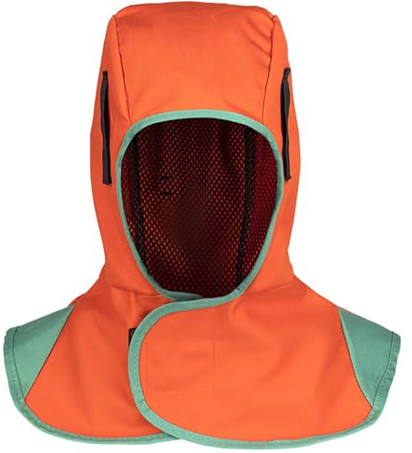 Protectora Tapa de la Cabeza del Soldador, Capucha de Soldadura de Protección, Capucha de Soldadura Transpirable, Completa a Prueba de Polvo Resistente, para Soldador Máscara Facial