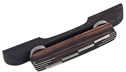 AKOOSY 4 cuerdas Puente de Guitarra Mandolina de Palisandro Ajustable Altura con Cuerdas Ligero y Duradero para Reemplazo y Mejora del Sonido