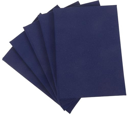 MAGICLULU Copertine per Diplomi A5 Blu a Tinta Unita Portacertificati in Carta Spessa 5 Pezzi Cartelle per Certificati Vuote per Lauree e Premi Protezione Robusta e Superficie
