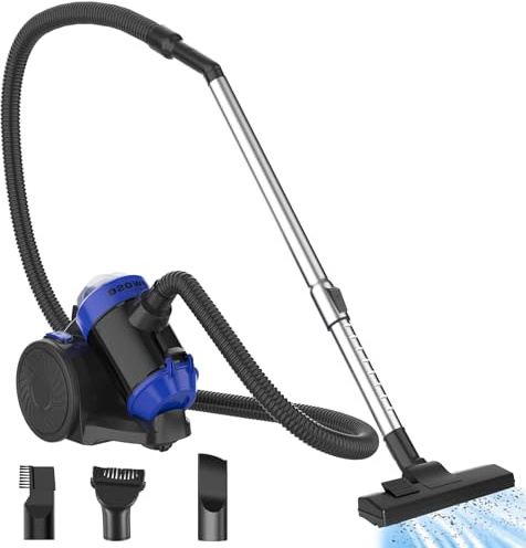 Zyklon Staubsauger Beutellos 1200 Watt, Staubsaugerzylinder Leistungsstark Beutelloser Staubsauger Bodenstaubsauger mit HEPA Filter, 1,5L Staubsaugers ohne Beutel für Teppiche, Harte Böden, Tierhaare