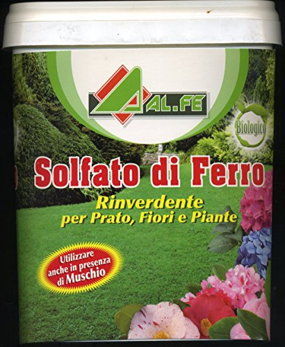 ZAPI Solfato di Ferro Rinverdente e Antimuschio per Prato, Fiori e Piante da 5 kg