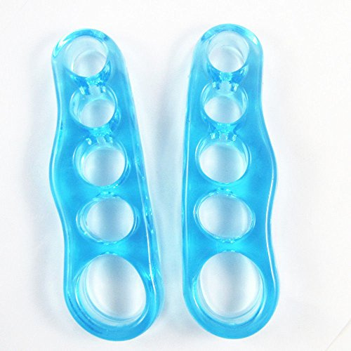 JYtop® Zehenspreizer aus Silikon, zur Korrektur von Ballenzehen, Hallux Valgus, Schmerzlinderung (L)