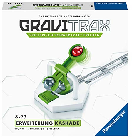 Ravensburger GraviTrax Erweiterung Kaskade - Ideales Zubehör für spektakuläre Kugelbahnen, Konstruktionsspielzeug für Kinder ab 8 Jahren