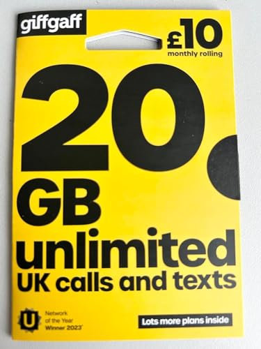 giffgaff £10 Pre Pay SIM Card