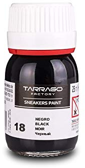 Tarrago | Sneakers Paint | Color Negro | Pintura para Todo Tipo de Sneakers y Zapatillas de Cuero, Cuero Sintético y Lona | Crema Protectora de Calzado