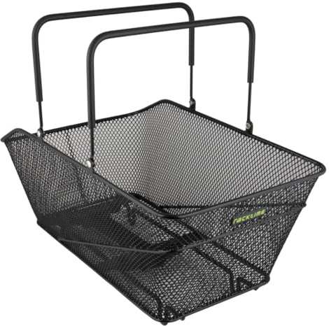 Racktime Saar Rad Unisex – Babys Einkaufskorb-562103 Einkaufskorb, Schwarz, 51x25,5x31cm