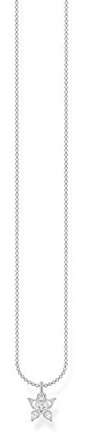 THOMAS SABO Damen Kette Schmetterling weiße Steine 925 Sterlingsilber KE2102-051-14-L45V