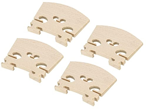 sourcing map 1/2 Violin Bridge Maple Wood Violin Parts for 1/2 Violin, Pack of 4