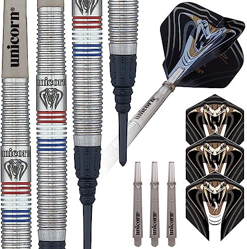 Unicorn Maestro Phase 2|Jeffrey De Zwaan | Soft-Dartpfeile Tip Darts, Silber, 22 g