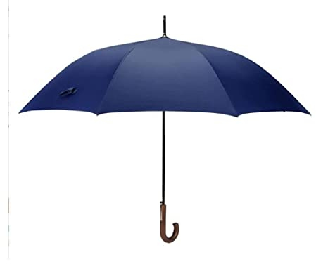 Sturmfest Regenschirm Regenschirme Übergroßer Golfschirm 53 -Zoll -Automatik Open Stick Regenschirm Windproof großer tragbarer Zuckerrohr -Regenschirm for Geschäftsreisen im Freien Schirm Stark ( Colo