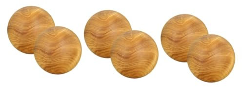 FOMIYES 6pcs Handballs for Hand Exercise Palm Massage Balls Wood Ball for Rolling Massage