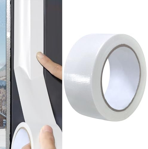 ATMWM 1 Rollen 48mm x 30m Dichtungsband Selbstklebend Fensterdichtung, Windabwehr im Winter, Selbstklebendes Wasserdichtes Klebeband für den Außenbereich, Wind und Schlagregendicht