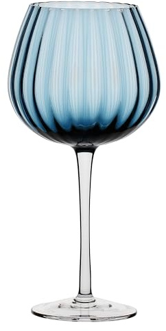 Rose&Tulipani Prismia - Copa de cristal (460 ml), color azul