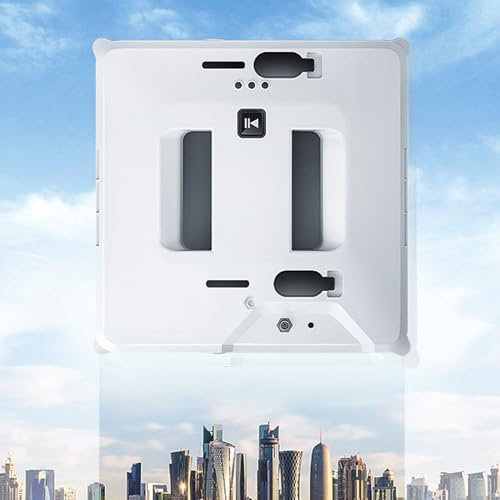 Soflightmok Window Cleaner Robot,3000pa Automatic Glass Robot Cleaner With Auto Water Spray/Remote Robot/Dry&Wet Wipe/4 Cleaning Cloth,For Indoor Outdoor High Rise Windows Ceilings,White