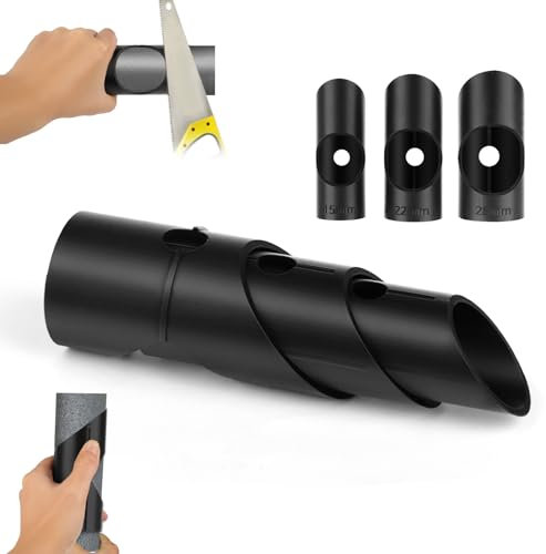 Rohrisolierungsschneider, 3 Modi 15/22/28mm Schaumstoff Rohrschneider Rohr Isolierungs Dreirohr-Isolierung Schneidwerkzeug Schaumstoffrohrisolierung Rohrverzögerungswerkzeug (Schwarz)