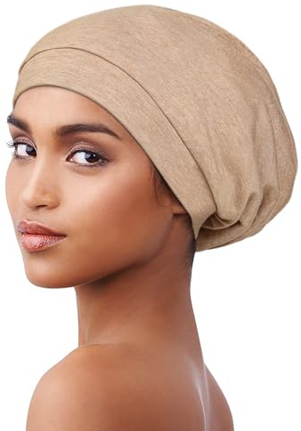 Alnorm Satin gefütterte Schlafmütze Slouchy Beanie Slap Hat — Weiches Gummiband, Bleiben Sie die ganze Nacht