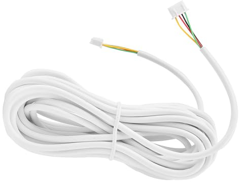 Yinhing Conduttore di Rame, Cavo Isolato in PVC Bianco, Flessibile per il di Interfono Telefonico della Porta Video, 10m