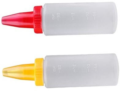 VOSAREA Cake Decorating Piping Syringe Set 2-Piece Cream Piping Tool for Cake Biscuit Decorating Sturdy Food-Grade Plastic for Baking Enthusiasts Random Color