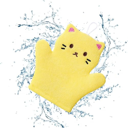 Gommage Corps Baies Baies Bacs Avec Bristle Morme Et Mitt Abustement | Adorable De Lavage Pour Animaux Pour Le Lavage De La Douche, Outil Exfoliant Doux Pour La Salle De Bain Et L'