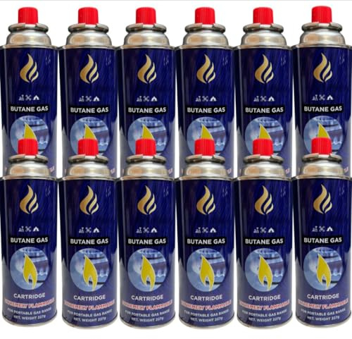 BUTANE Adjustable GAS BOTTLES CANISTER CAMPING HEATER COOKER BBQ WEED BURNER (12)