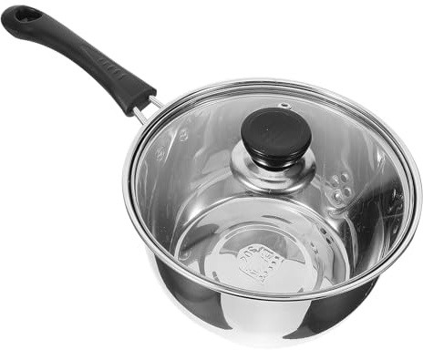 Homoyoyo Pot à Huile Acier Inoxydable avec Filtre Intégré et Bec Verseur pour Séparer Huile et Soupe Récipient avec Couvercle Verre Accessoire Cuisine Pratique pour Récupérer Graisse et