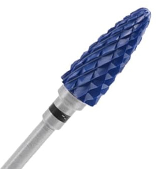 FILFEEL 5 di Punte per Fresa per Unghie in Ceramica, Strumenti per Manicure e Pedicure per Levigare, Lucidare e Scolpire, con Testa in Acciaio Inossidabile per Unghie artific (24ST)