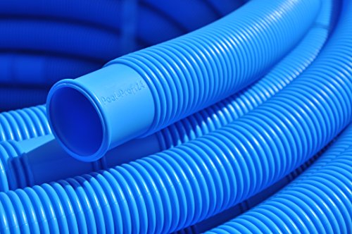 Pool-Profi24.de Poolschlauch ⌀32 mm Schwimmbadschlauch mit Muffen, Pumpenschlauch für Schwimmbecken, Saugschlauch, Solarschlauch (blau, 3m, 32mm)