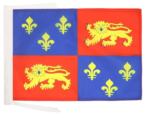 AZ FLAG - Drapeau Landes - 45x30 cm - Pavillon Département Landais 100% Polyester Avec Deux Cordelettes - 20g