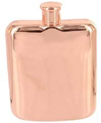 Petaca personalizada de oro rosa para mujer de 170 ml – añadir nombre/iniciales