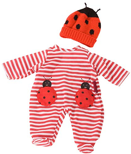 Götz 3403036 Kombi Ladybug - Puppenbekleidung Gr. S - 2-teiliges Bekleidungs- und Zubehörset für Babypuppen von 30 - 33 cm