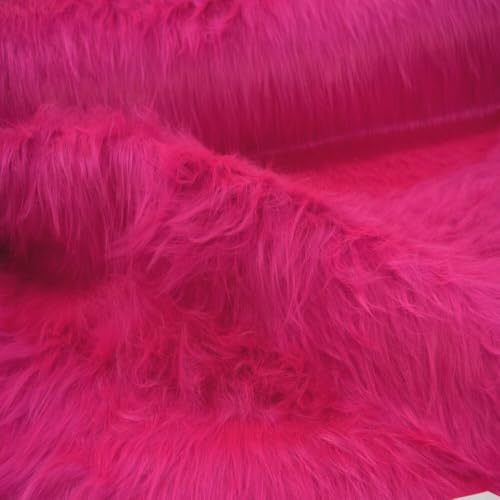 Stoffbook FLOKATI CAPELLI LUNGHI PELLICCE 50X155CM SERVIZIO FOTOGRAFICO PER L'ABBLIGLIAMENTO E CARNEVALE, B630 (Rosa)