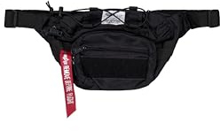Alpha Industries Unisex Tactical Waist Bag, Black, One Size