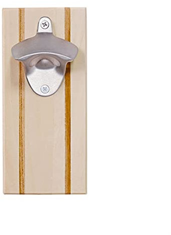 HNGM Flaschenöffner Bier Flaschenöffner Wandmontierter Bier Schraubendreher Retro Magnet Kühlschrank Aufkleber Holz Flaschenöffner (Color : 1)