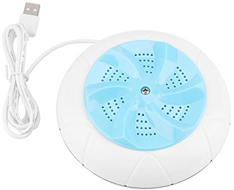 BORDSTRACT Mini Lavatrice Portatile, Lavatrice Portatile ad Ultrasuoni Turbo, Rondella da Viaggio per il Lavaggio del Bucato, Pulitore per la Pulizia in Viaggio e a Casa(Blu)