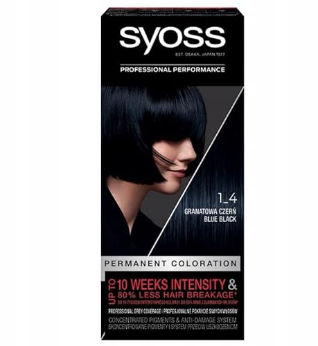 Syoss Haarfarbe 1-4 Marineblau Schwarz x2