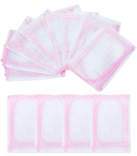 PLIGREAT 12 Pcs Protective Ironing Scorch Mesh Cloth Heat Resistant Scorch-Saving Ironing Protector Portable Pressing Cloth Pad Reusable Ironing Scorch Mesh for Clothes Ironing Protection Accessories