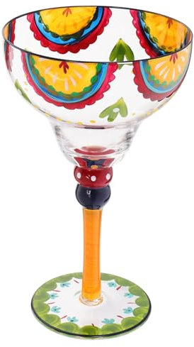 Cabilock Copa De Vino Pintada Mano Vaso De Cristal Resistente Los Arañazos Accesorio De Fiesta Para Bodas y Celebraciones