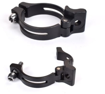 HOUSON Fahrrad Schelle Adapter für Umwerfer, Umwerferklemme Fahrrad-Abzugsklemme für MT Rennrad, verstellbare Bremse Vorderseite 34.9mm