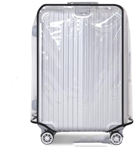 Teogneot Reisekoffer-Schutzhülle Gepäck Cover, PVC Koffer Abdeckungen,Transparente Kofferschutzhülle, Wasserdicht Gepäckabdeckung（30 Zoll）