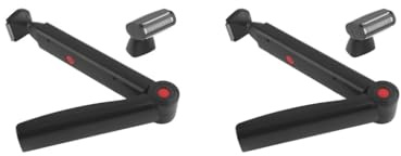 Juego de 2 afeitadoras plegables para la parte trasera, herramienta de afeitado corporal sin dolor
