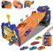 SliBoeyX 5 Track Transport Truck Toy, Portable Race Track Toy Car with 5 Race Cars and Storage Bucket, for Boys and Girls Ages 3-8