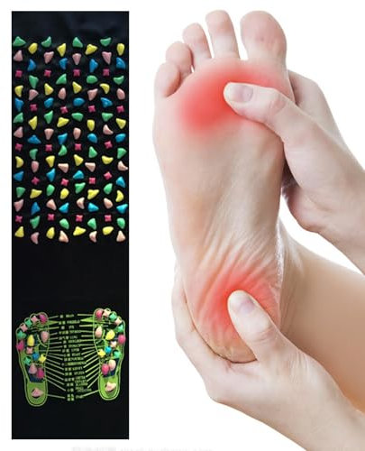 Tappetino Antistress Piedi | Tappetino Digitopressione Piedi | Tappeto Doccia Massaggio Piedi | Tappetino Per Riflessologia Plantare Con Numerosi Punti Di Massaggio, 120x35cm