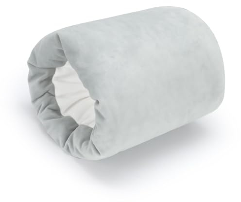 KAKIBLIN Almohada de brazo de alimentación para bebés, almohada de lactancia para bebés recién nacidos y bebés, portátil y lavable, almohada ergonómica para alimentar al bebé recién nacido (gris)