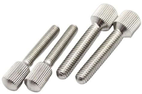 AYYSSM 20 STK. M1.6 M2 M2.5x3/4/5/6mm GB836 Rändelschrauben aus Edelstahl mit kleinem Kopf, Flügelschraube, Vorhangverriegelungsschrauben von Hand festziehen(M1.6X3 20PCS)