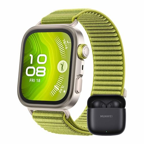 HUAWEI WATCH FIT4 Pro Smartwatch, + Freebuds SE 2 Nero, Ultra-sottile, 1.82 Schermo in Zaffiro & Lunetta in Lega di Titanio, Fitness Tracker, con App ECG, fino a 10 Giorni, GPS, 30 mesi di Garanzia