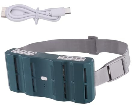 Ventilador De Cintura Portátil: Ventilador De Enfriamiento Recargable Para El Cinturón | 17x7.5x3.5cm Gadgets Geniales Con Potente Flujo De Aire | Accesorios Coolfan De Viajes De 3 Velocidades Para Se